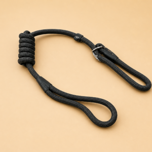 Laisse lasso noire pour chien 1,50 m