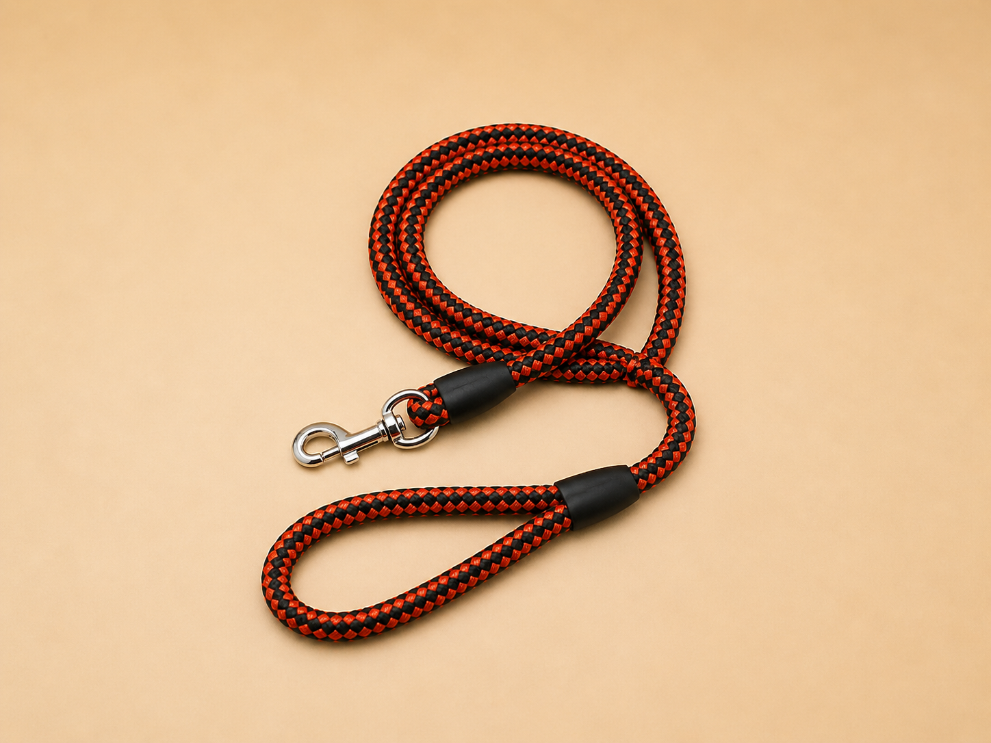 Laisse ronde rouge pour chien 1,20 m