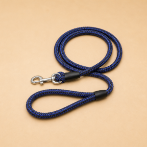 Laisse ronde bleue pour chien 1,20 m