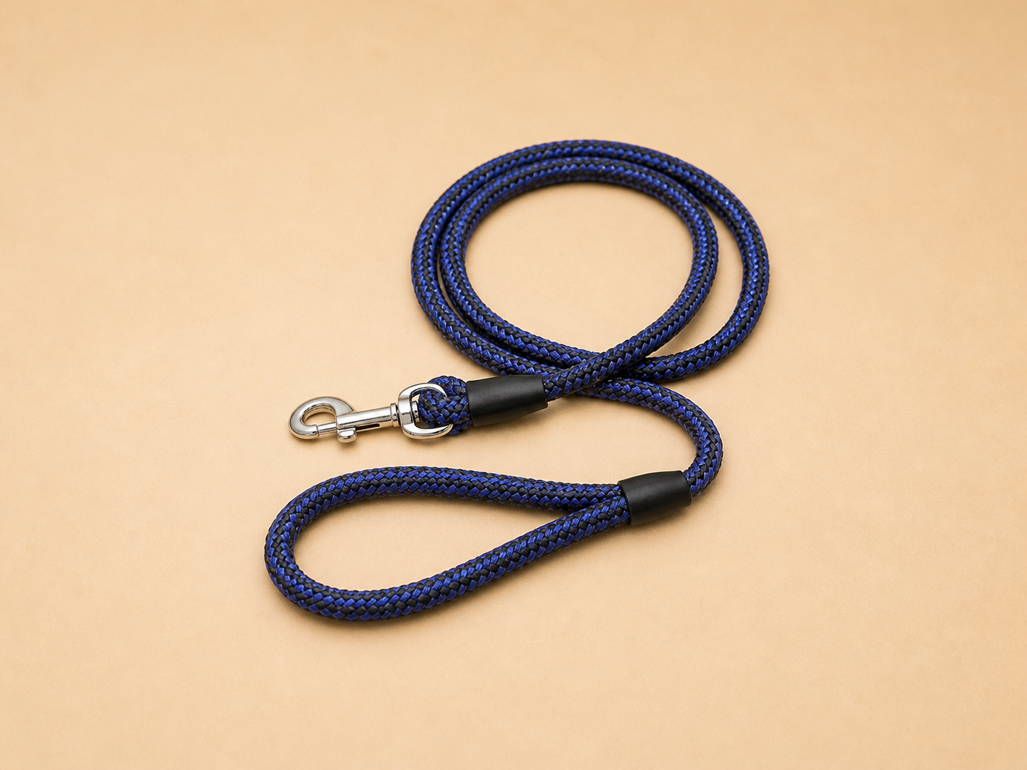 Laisse ronde bleue pour chien 1,20 m