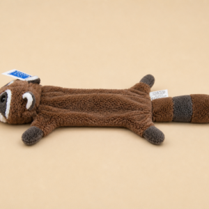 Peluche Flattie raton laveur pour chien
