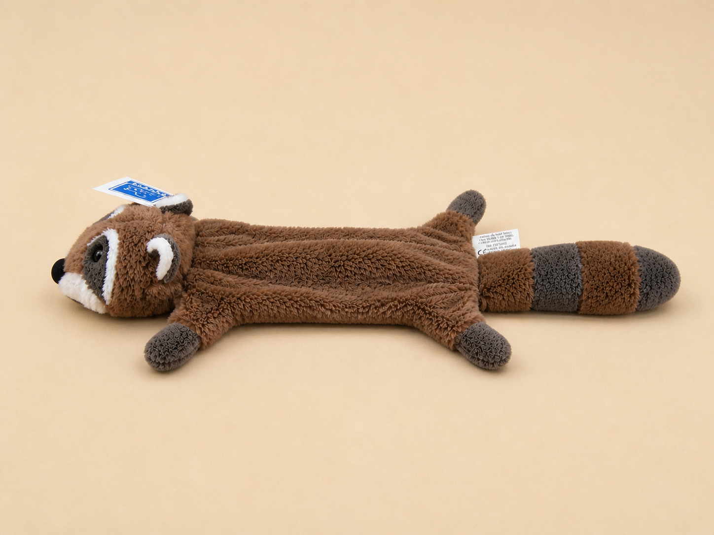 Peluche Flattie raton laveur pour chien