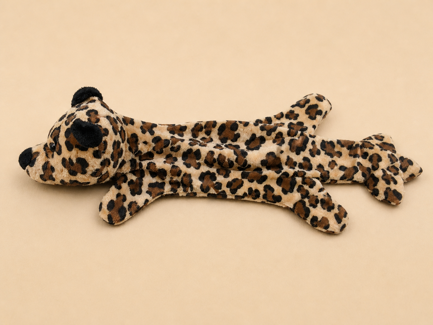 Peluche Flattie léopard pour chien