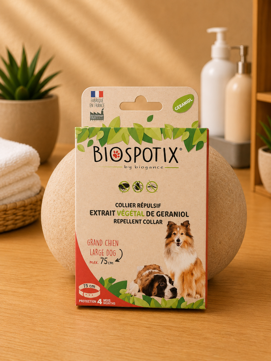 Collier Répulsif Biospotix au Géraniol pour Chien – Image 2