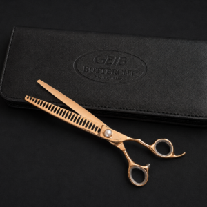 Chunker Geib Gold Pearl GP-85-26T Butter Cut 26 dents en acier japonais 440C pour toilettage canin