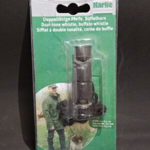 Sifflet à double tonalité Karlie en corne de buffle – 6,5 cm