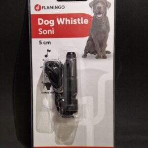 Sifflet pour chien Flamingo Soni en corne de buffle – 5 cm