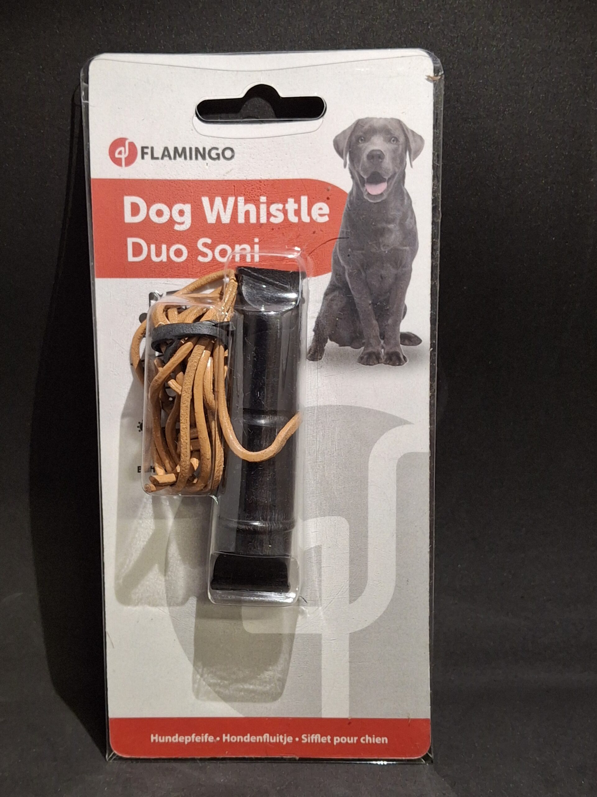 Sifflet pour chien Flamingo Soni double tonalité – 8,5 cm